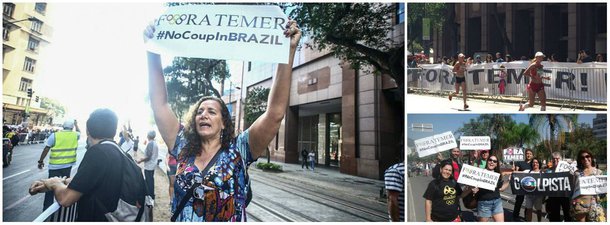 Deputada Jandira Feghali (PCdoB-RJ) participou de manifestações contra o presidente interino, Michel Temer, e contra a Globo que ocorreram neste domingo 14 durante a prova de maratona feminina pela Olimpíada do Rio; "Elas correm e elas protestam!", postou a deputada nas redes sociais