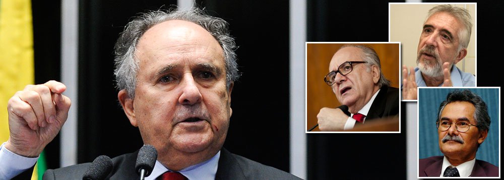 

Texto assinado por intelectuais como o poeta e escritor Pedro Tierra, o sociólogo e professor Boaventura de Sousa Santos e o ex-reitor da UnB António Ibañez Ruiz, além de integrantes do governo de Cristovam Buarque no Distrito Federal, pede ao senador que reconsidere sua decisão e vote contra o impeachment da presidente Dilma Roussefff; eles relembram o passado e lutas do senador e destacam que com seu voto, "o senhor trilhará o caminho da cinza, da abjeção e, por fim, do esquecimento que dissolveram a figura de Auro de Moura Andrade ou, ao contrário, reforçará a luz que a coragem de Teotônio Vilela acendeu no declínio da mais feroz tirania que vivemos na História do nosso país"; apesar do apelo, ele votou pelo golpe

