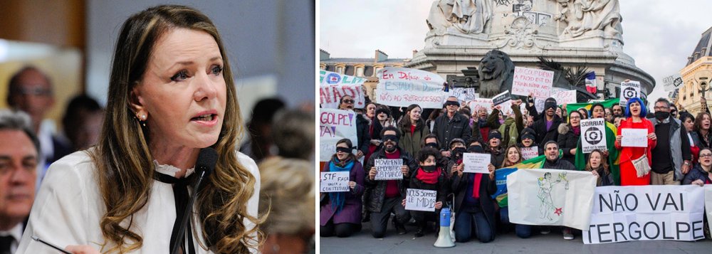 Senadora Vanessa Grazziotin divulgou em seu Facebook uma carta escrita por grupos de brasileiros residentes no exterior, em apoio à realização do Tribunal Internacional pela Democracia no Brasil, realizado nos dias 19 e 20 de junho no Rio de Janeiro: “um acontecimento histórico a fim de tornar ainda mais claro o processo de golpe e ruptura democrática que seguem em curso no Brasil, servindo assim como uma mais uma importante via para a reconstrução da democracia brasileira”