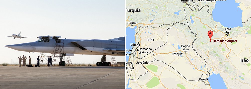 Bombardeiros da Rússia posicionados no Irã atacaram alvos de militantes na Síria, depois que Moscou encaminhou aeronaves para uma base da Força Aérea iraniana para ampliar sua campanha na Síria; ataques foram realizados com bombardeiros de longo alcance Tupolev-22M3 e caças-bombardeiros Sukhoi-34 a partir da base aérea iraniana de Hamadan; Moscou também teria pedido permissão ao Irã e ao Iraque para disparar mísseis de cruzeiro contra alvos sírios através de seus territórios a partir do Mar Cáspio
