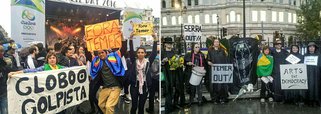Durante o Brazil Day em Londres, houve protesto contra a Globo e contra o governo de Michel Temer; rejeição ao peemedebista é internacional; vídeo
