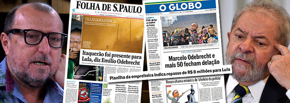 "Fico pensando quando a obsessão fascista prender todos os petistas... de que viver? Prendam o Lula já e teremos vários colunistas da mídia direitista obsessiva desempregados. Taí um bom motivo", provoca o jornalista Xico Sá, nas redes sociais; para ele, "a direita talvez morra de tédio depois do triunfo fascista de eliminar o petismo"; o colunista do El País faz uma crítica direta à Rádio Jovem Pan, "o mimetismo total do lulismo"; "A mídia todinha carece demonizar lula e PT para manter ilusão desnecessária sobre o governo Temer... que erro, que crendice, mas tem quem acredite", dispara