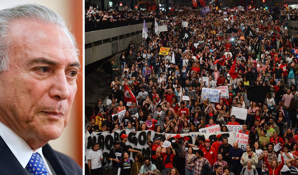 A principal diferença do mega protesto contra Temer que aconteceu domingo em São Paulo para os protestos de esquerda ou de direita que vêm ocorrendo na avenida Paulista nos últimos anos é a ausência de divulgação do público que lá esteve