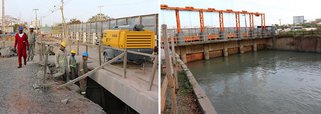 Com o rompimento do cabo de aço que sustentava a única comporta em andamento, na Barragem do Bacanga, no dia 17 de setembro de 2015, o Governo do Estado, por meio da Sinfra iniciou uma intervenção emergencial bloqueando a entrada de água no Lago do Bacanga com a colocação de pedras para evitar que a inundação desabrigasse 27 mil famílias e impedisse o acesso de outras 100 mil que moram em bairros como Areinha, Sá Viana, Primavera, Vila Embratel, Bairro de Fátima e Coroadinho
 