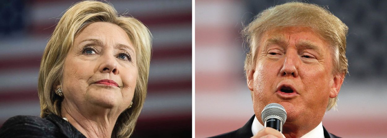 A vantagem de Hillary Clinton, candidata democrata à Presidência dos Estados Unidos, sobre o republicano Donald Trump entre os prováveis eleitores norte-americanos caiu para a casa de um dígito pela primeira vez em quase duas semanas, de acordo com pesquisa da Reuters/Ipsos divulgada nesta sexta (1º); o levantamento realizado de 27 de junho a 1° de julho mostrou uma vantagem de 9,4 pontos percentuais para a ex-secretária de Estado sobre o empresário de Nova York, uma leve redução em relação à liderança de 11,2 pontos da pesquisa anterior feita no período de cinco dias terminado em 28 de junho