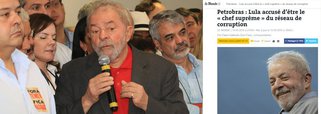 "Uma verdadeira inquisição", publica o jornal francês Le Monde, que entrevistou o sociólogo Mathias Alencastro; "Poucos dias após o impeachment de Dilma, a acusação do promotor é um assassinato político contra Lula e o PT", conclui o veículo; outras publicações internacionais, como o Chicago Tribune, dos EUA, apontou fragilidade na denúncia do MP