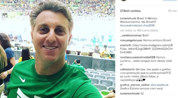 Apresentador Luciano Huck recebeu uma grande vaia, neste domingo, durante a vitória da seleção brasileira masculina de vôlei sobre o México na Olimpíada do Rio; em um dos intervalos ele foi entrevistado por uma das repórteres que animam o público; "Ginásio é ginásio. Foi uma parte. Acho que tem a ver com a situação que o país passa", disse Huck à Folha de S.Paulo