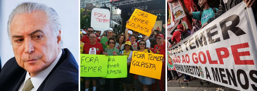 O núcleo essencial do governo Temer, diz o colunista Emir Sader, "é o desmonte do Estado brasileiro, de um projeto de país, dos interesses nacionais, junto à liquidação dos recursos para as políticas sociais e o massacre dos direitos dos trabalhadores. Seus projetos são os da privatização, do corte de salários e de empregos, de fomento dos planos privados de saúde no lugar do SUS, da diminuição dos recursos para a educação privada, em favor da educação mercantil"; segundo ele, é necessário organizar a resistência para demonstrar que "não se pode governar o Brasil contra o seu povo, contra a democracia, contra o próprio Brasil"; leia a íntegra