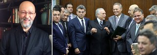 "Ao cercar-se de suspeitos e de seus prepostos, Temer jogou óleo na própria pista. Agora, derrapa constantemente num instante em que se esperava que exibisse um itinerário confiável", escreve o jornalista; "De duas, uma: ou Temer guarda na gaveta uma agenda secreta que inclui o extermínio do seu PMDB ou a ideia de erradicar a roubalheira é apenas uma evidência do insuspeitado talento de Eliseu Padilha para a comédia", completa