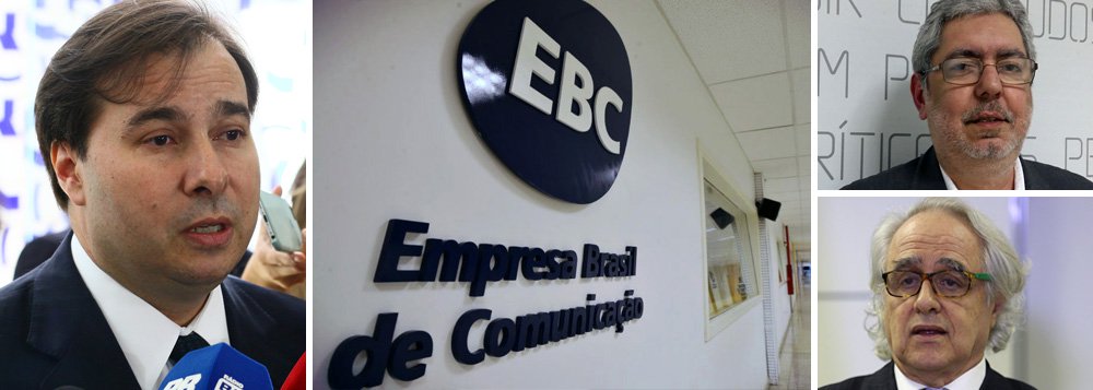 Menos de 12 horas depois de ter publicado no Diário Oficial da União a exoneração do jornalista Ricardo Melo da presidência da Empresa Brasil de Comunicação e a nomeação, para seu lugar, um aliado de Cunha, Laerte Rimoli, o governo de Michel Temer muda de ideia e deixa tudo como estava; a exoneração foi feita por Rodrigo Maia (DEM-RJ), presidente em exercício, que editou uma MP alterando a lei de criação da EBC para substituir o presidente da empresa; o próprio governo de Michel Temer avaliou que o ato poderia ser contestado, uma vez que há no Supremo uma liminar que garante a permanência de Melo no cargo