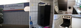 A situação no Conselho Tutelar do São Francisco é estarrecedora; logo na entrada percebe-se a falta de uma recepção; as pessoas são obrigadas a entrar direto e invadir as salas; sim invadir mesmo, porque com do calor insuportável do local, as salas que possuem ventiladores são obrigadas a ficar com as portas abertas o tempo todo; apenas uma sala possuí ar-condicionado, que foi instalado recentemente porque um funcionário da Semcas; fogão velho enferrujado e falta de água foram alguns dos relatos