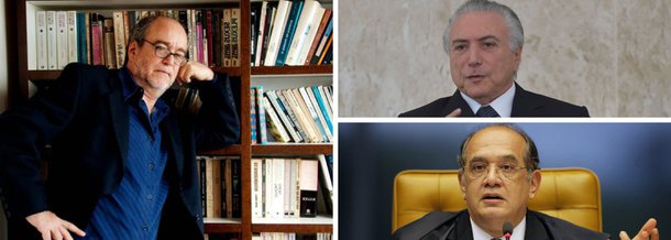 "Num momento em que pairam sob os eminentes magistrados do STF suspeitas pesadas de participação no golpe, é um acinte, uma bofetada, uma cusparada na sociedade que tal encontro tenha ocorrido", diz Paulo Nogueira, editor do DCM, sobre a reunião realizada na noite de ontem, no Jaburu, entre Michel Temer e Gilmar Mendes