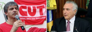 Central Única dos Trabalhadores (CUT) diz que o governo interino de Michel Temer quer mexer nas regras de financiamento do Fundo de Amparo ao Trabalhador (FAT)por meio de PEC ao Congresso, Temer vai defender fim do repasse de 40% das verbas do Fundo para o BNDES, a desvinculação do PIS/Pasep, que vai "inviabilizar o pagamento do abono salarial"; "Eles vão pegar um patrimônio dos trabalhadores e usar para ajuste fiscal, aliviando a carga para a elite", afirma o conselheiro da CUT no Conselho Deliberativo do Fundo (Codefat), Quintino Severo