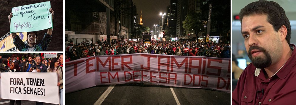 "O protesto tem como objetivo denunciar o governo ilegítimo do país, o risco aos direitos sociais com as propostas levadas a cabo pelo governo Temer e a calamidade olímpica", afirma Guilherme Boulos, da Frente Povo sem Medo; estima-se que os protestos levarão 15 mil pessoas às ruas do Rio de Janeiro; na cerimônia de abertura, organização pretende colocar o som nas alturas para abafar a vaia a Michel Temer