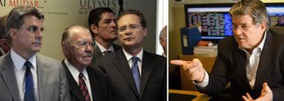 Ex-presidente da Transpetro e delator da Operação Lava Jato Sérgio Machado disse em depoimento ter conversado com o presidente do Senado, Renan Calheiros (AL), com o senador Romero Jucá (RR) e com o ex-presidente da República José Sarney, todos do PMDB, sobre os riscos dos acordos de leniência das empreiteiras, principalmente Queiroz Galvão e Camargo Corrêa; "porque empresas que poderiam vir a fazer delação tinham mantido relações com o depoente e feito doações de vantagens ilícitas"