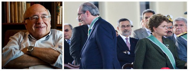 "Depois da provável cassação da Dilma pelo Senado, ainda falta um ato para que se possa dizer que la commedia è finita: a absolvição do Eduardo Cunha", diz o escritor Luis Fernando Verissimo, um dos maiores intelectuais brasileiros; "Pela lógica destes dias, depois da cassação da Dilma, o passo seguinte óbvio seria condecorarem o Eduardo Cunha. Manifestantes: às ruas para pedir justiça para Eduardo Cunha!"; neste fim se semana, Le Monde e New York Times ridicularizam o Brasil; no jornal francês, o impeachment foi chamado de golpe ou farsa; no NYT, Dilma é devorada por ratos; Verissimo faz ainda um lembrete: "evite olhar-se no espelho e descobrir que, nesta ópera, o palhaço somos nós"