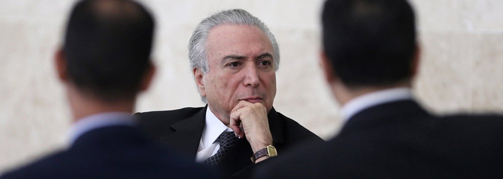 Brazil's interim President Michel Temer attends a credentials presentation ceremony of several new diplomats, at Planalto Palace in Brasilia, Brazil, May 25, 2016. REUTERS/Adriano Machado