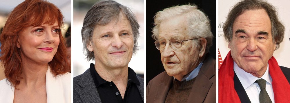 Um grupo de 22 nomes do cenário artístico mundial, entre atores, escritores, diretores de cinema e intelectuais como Susan Sarandon, Viggo Mortensen, Noam Chomsky e Oliver Stone, assinam um manifesto contra o impeachment da presidente Dilma Rousseff; "Nos solidarizamos com nossos colegas artistas e com todos aqueles que lutam por democracia e justiça em todo o Brasil", diz trecho do texto, publicado em português e inglês e divulgado nesta quarta-feira 24; leia a íntegra