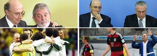 Durante o governo do ex-presidente Lula, Henrique Meirelles foi presidente do Banco Central e construiu uma sólida reputação, com estabilidade econômica e mais de vinte trimestres seguidos de expansão; a tal ponto que, antes mesmo da queda de Dilma Rousseff, sua volta era defendida quase que de forma unânime, assim como aconteceu com o treinador Felipão, que havia sido pentacampeão em 2002 e retornou nos braços do povo, em 2014; com Michel Temer, no entanto, Meirelles tem sido incapaz de apresentar qualquer resultado positivo e pode ter um final semelhante ao do treinador, que, no seu retorno, ficou marcado pelo humilhante 7 a 1
