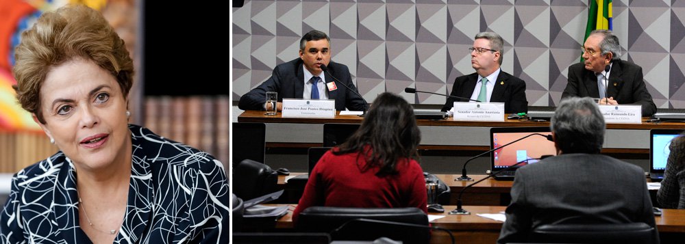 Laudo assinado por três técnicos do Senado Federal e entregue nesta segunda-feira 27 à comissão do impeachment, a pedido da defesa da presidente Dilma Rousseff, rebate denúncia de que ela praticou "pedalada fiscal" com o atraso do repasse de R$ 3,5 bilhões do Tesouro ao Banco do Brasil para o Plano Safra; "Pela análise dos dados, dos documentos e das informações relativos ao Plano Safra, não foi identificado ato comissivo da Exma. Sra. Presidente da República que tenha contribuído direta ou imediatamente para que ocorressem os atrasos nos pagamentos"; documento também aponta que a presidente agiu para liberar créditos suplementares sem o aval do Congresso através de decretos, e que três dos quatro decretos de crédito que são alvos da denúncia eram "incompatíveis" com a meta fiscal