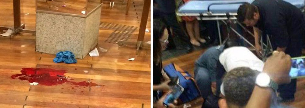 A Polícia Militar prendeu o homem suspeito de balear nesta quarta-feira 12 um sargento da Marinha durante uma discussão no Park Shopping, em Campo Grande, na zona oeste do Rio; Robson Rodrigues Alves é policial militar, está afastado do serviço na rua desde o ano passado por problemas psiquiátricos e não tem autorização para andar armado; ele se apresentou espontaneamente no quartel-general da PM