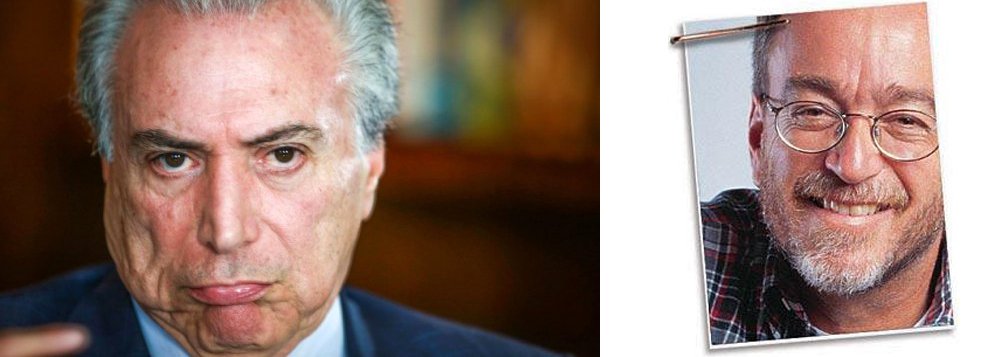 "Caro Temer: você conseguiu destruir até a alegria que deveria preceder um acontecimento como as Olimpíadas", diz o jornalista Paulo Nogueira, em carta aberta ao interino Michel Temer; "Você foi uma vergonha até como interino. Agiu indevidamente como se fosse titular. Usou a caneta provisória para comprar a permanência numa posição que não é a sua. Distribuiu sem nenhum pudor cargos para senadores corruptíveis, que se deixam seduzir pelo brilho frio das moedas"