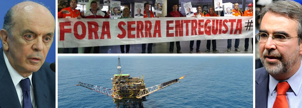 Sob forte resistência de parlamentares da oposição, foi aprovado nesta sexta-feira 7, por 22 votos a 5, o Projeto de Lei 4.567/16, que retira a obrigatoriedade da Petrobras participar da extração de petróleo da camada pré-sal; o colegiado acompanhou o relatório do deputado José Carlos Aleluia (DEM-BA); ainda há cinco destaques supressivos para serem analisados, que pedem a exclusão de trechos do projeto; a proposta, de autoria do senador José Serra (PSDB-SP), é alvo de duras críticas e de protestos por parte de parlamentares da oposição e dos petroleiros, que chamam o tucano de "entreguista" por abrir o pré-sal a empresas estrangeiras; em vídeo, o deputado Henrique Fontana (PT-RS) diz que o projeto é um "crime lesa-pátria e um passo para entregar" a Petrobras