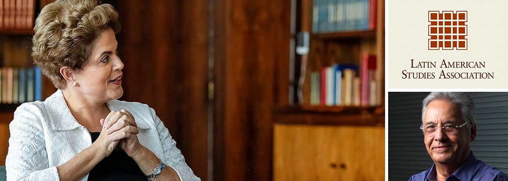 Maior comunidade acadêmica dos Estados Unidos dedicada a estudos sobre a América Latina divulga nota em que reconhece o afastamento da presidente Dilma Rousseff como um golpe e classifica o processo de impeachment no Brasil como "arbitrário", "antidemocrático" e um "atentado contra a democracia brasileira"; posicionamento foi definido por meio de uma votação interna dos pesquisadores, em que 87% dos membros reconheceram que o processo no Brasil foi um ato "antidemocrático"; em maio, um abaixo-assinado de acadêmicos filiados à entidade pediu para que fosse retirada uma palestra do ex-presidente FHC programada em um evento que debateria a democracia; sob pressão, o tucano, que chegou a ser alvo de protestos em Nova York, desistiu de participar do debate