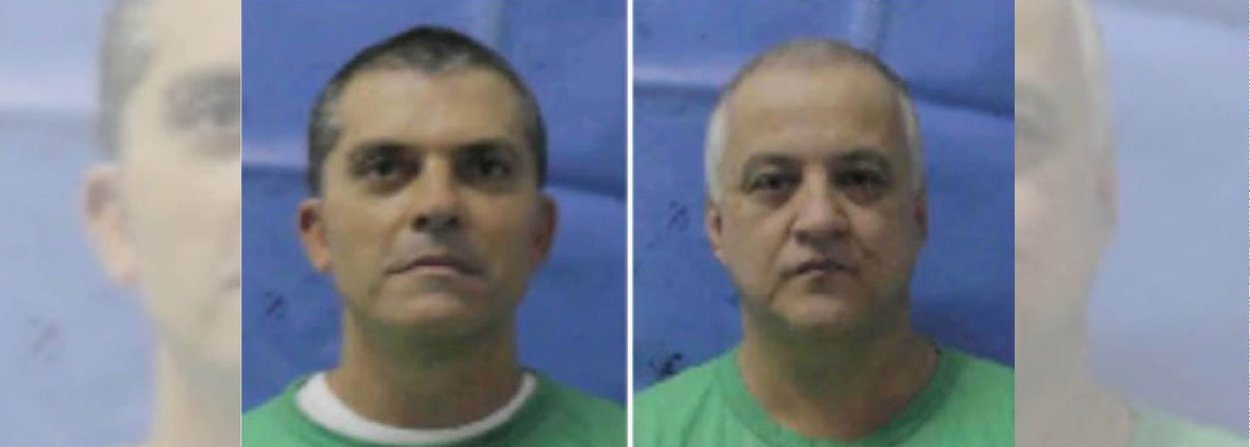 Fernando Cavendish, Cláudio Abreu, Carlos Augusto Ramos, o Carlinhos Cachoeira, e Marcelo Abub foram submetidos às regras de identificação do sistema penitenciário de Bangu, nesta segunda (4); eles tiveram os cabelos cortados e foram fotografados usando os uniformes de presidiários; detidos na Operação Saqueador, os quatro tiveram a prisão preventiva em regime fechado convertida em prisão domiciliar, por decisão do Tribunal Regional Federal, mas por falta de tornozeleiras eletrônicas permanecem no presídio