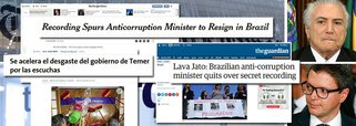Queda do ministro da Transparência, Fabiano Silveira, após a divulgação de uma nova leva de áudios de Sérgio Machado, causa repercussão negativa na imprensa estrangeira; para o The New York Times, jornal mais influente do mundo, a demissão do segundo ministro de Michel Temer em menos de 20 dias "desferiu outro golpe contra um governo que parece estar mancando de um escândalo a outro"; o inglês The Guardian avalia que "a reputação do novo governo interino deslizou de frágil para burlesca" após o episódio; já para o argentino La Nación, "o desgaste político do governo interino se acelera a um ritmo vertiginoso"
