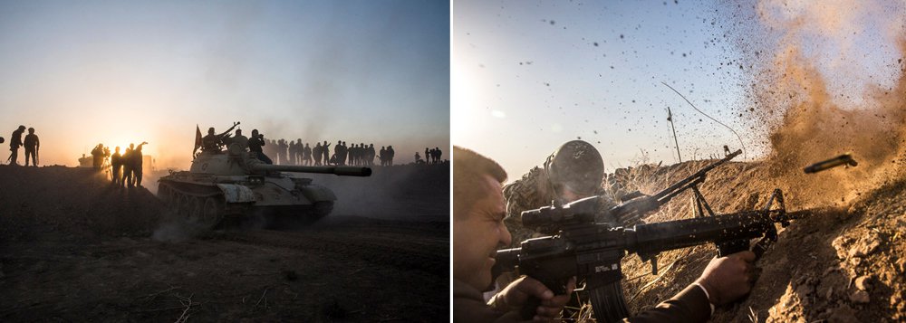 Forças do governo do Iraque, com apoio aéreo e terrestre da coalizão liderada pelos Estados Unidos, iniciou uma ofensiva nesta segunda-feira, 17, para expulsar o Estado Islâmico da cidade de Mosul, último grande reduto dos militantes no país; cerca de 30 mil soldados iraquianos, milícias curdas peshmerga e combatentes tribais sunitas participam da ofensiva para afastar de 4 a 8 mil militantes do Estado Islâmico de Mosul, cidade com 1,5 milhão de habitantes