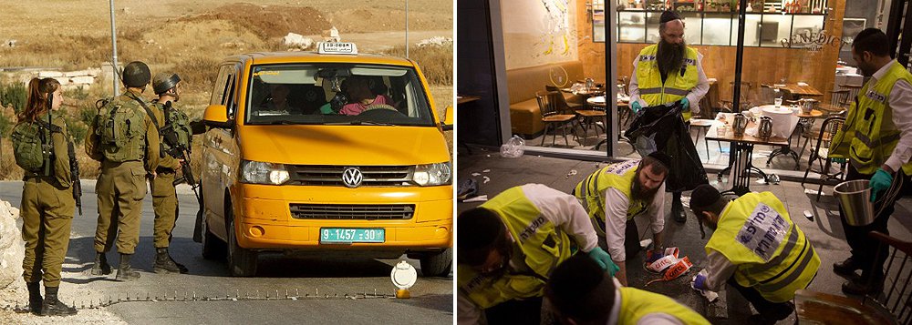 Exército israelense revogou permissões para mais de 80 mil palestinos visitarem Israel durante o mês sagrado muçulmano do Ramadã, que está acontecendo, após um ataque de atiradores palestinos deixar quatro israelenses mortos e seis outros feridos em Tel Aviv