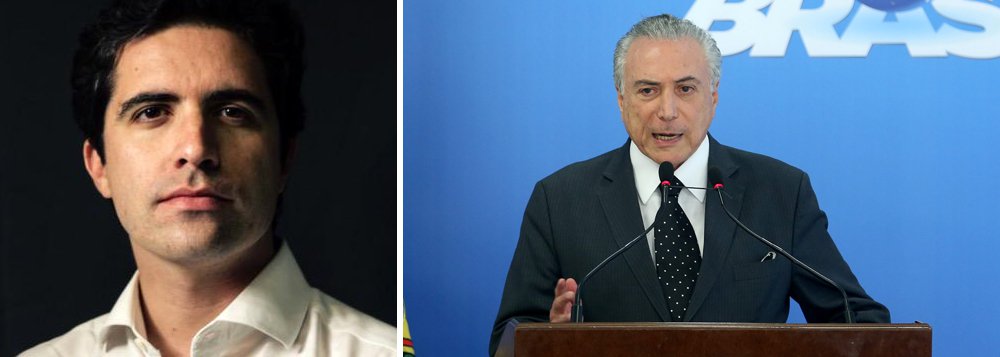 Colunista Bernardo Mello Franco diz que Brasília amanheceu à espera de que Michel Temer demitisse o ministro do Turismo, Henrique Eduardo Alves; a secretária da Mulher, Fátima Pelaes; ou o advogado-geral da União, Fábio Medina Osório; mas o presidente interino preferiu guardar a lâmina; “Como o governo está cheio de políticos sob suspeita, seria questão de tempo que Temer ficasse sem muita companhia no palácio”