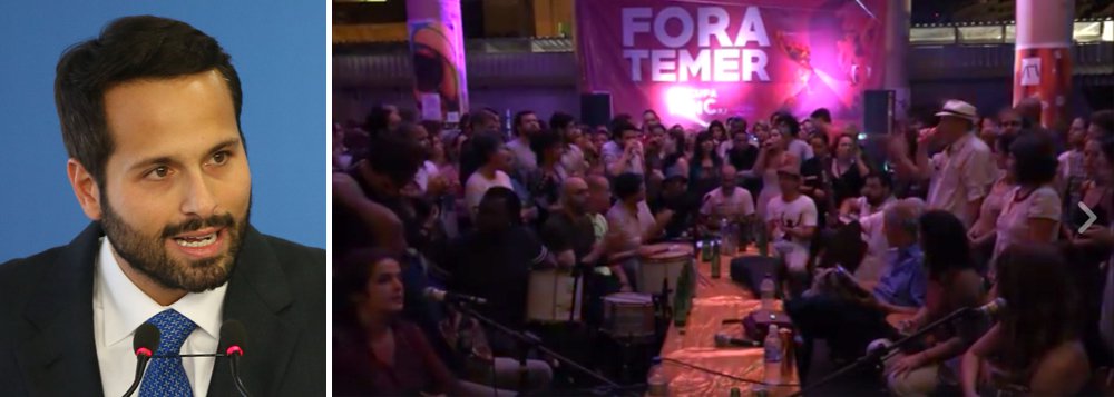 Escrachado, o ministro interino da Cultura, Marcelo Calero, fugiu pela saída do lixo da Biblioteca Nacional acovardado pela presença do povo; confira