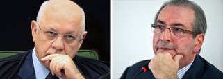 Ministro Teori Zavascki, relator da Lava Jato no Supremo Tribunal Federal (STF), autorizou o presidente afastado da Câmara, Eduardo Cunha (PMDB-RJ), a ir ao Congresso para se defender no processo que pede a cassação do seu mandato por quebra de decoro parlamentar; Teori, entretanto, impôs a condição de que Cunha comunique previamente ao tribunal antes de comparecer no Legislativo e o proibiu de frenquentar o gabinete; "Sua presença em ambiente do Congresso Nacional, notadamente em gabinete, só se justifica para o exercício de atividade parlamentar, que está suspenso"
