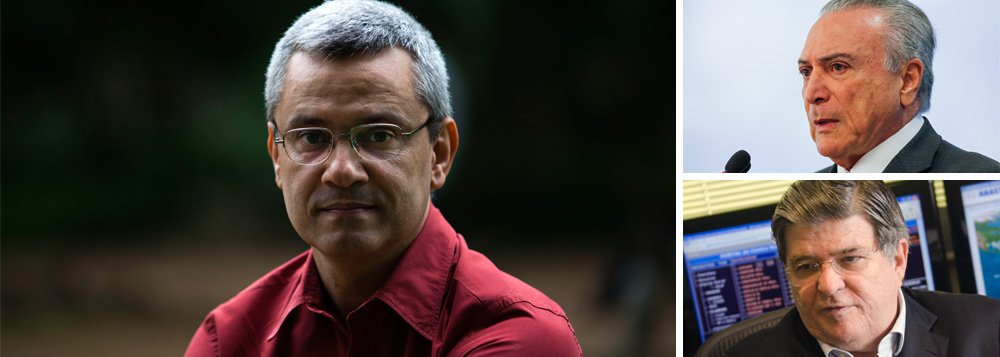 Jornalista Mário Magalhães criticou nesta quinta-feira, 16, os dois pesos e duas medidas utilizados contra a presidente eleita Dilma Rousseff e contra o ex-presidente Lula no caso da delação premiada do ex-presidente da Transpetro Sérgio Machado; "Se em vez de Michel Temer o personagem vinculado a valores como R$ 5 milhões e R$ 1,5 milhão fosse Dilma Rousseff ou Luiz Inácio Lula da Silva, a casa teria ido abaixo. Bradariam por deposição, renúncia. 'Fora com a corrupção!'", afirma; "Dilma e Lula provavelmente já teriam caído. Ao menos, agonizariam. Com Temer, o papo é outro", acrescenta