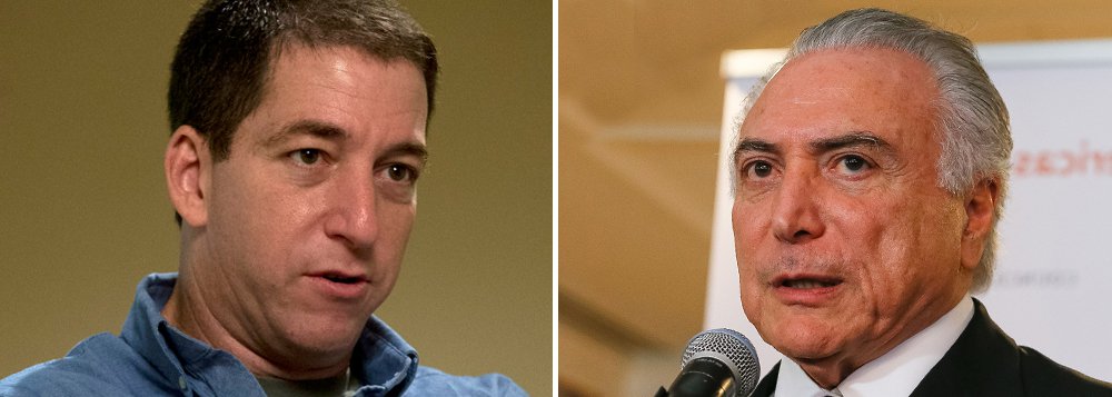 Jornalista Glenn Greenwald destaca o "muro de silêncio" da imprensa brasileira sobre o discurso feito por Michel Temer a empresários em Nova York em que ele admitiu que o processo de impeachment no Brasil começou quando Dilma recusou implementar o programa de governo do PMDB, Ponte para o Futuro; única exceção a comentar o caso, colunista do Estadão Lúcia Guimarães se recusou a acreditar que Temer disse tal frase e sugeriu que houve edição do vídeo