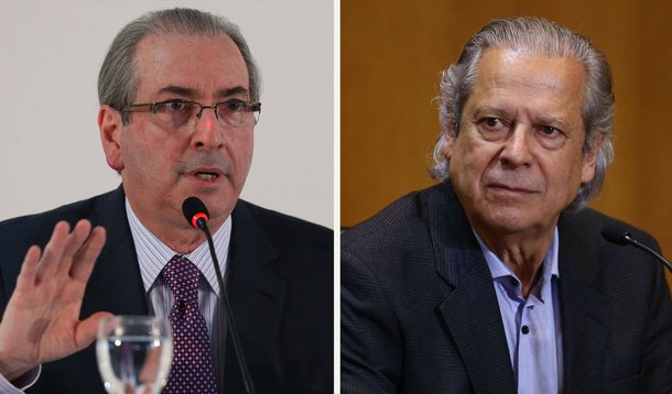 Enquanto José Dirceu desde 2005 é achincalhado e encarcerado sem culpa juridicamente e tecnicamente comprovada, Eduardo Cunha, político envolvido com mil corrupções e malfeitos demonstra todo seu poder e escárnio perante a Lei e diante da Nação, como a complacência da Justiça e do MPF