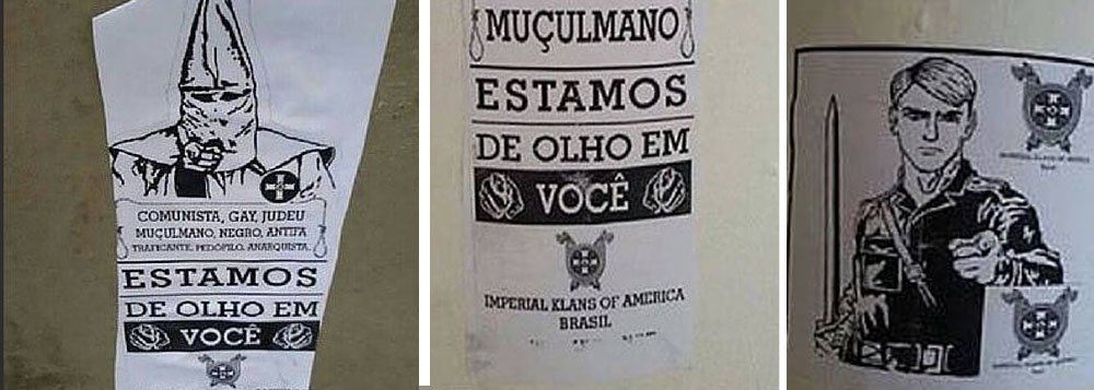 Em meio à "ameaça terrorista" nos Jogos da Rio 2016, o blog Descolonizações lembrou que em setembro de 2015, foram divulgadas fotos de cartazes do grupo neonazista Imperial Klans of America - Brasil, que foram espalhados por Niterói; os cartazes espalhados por postes e muros ameaçavam homossexuais, muçulmanos, judeus, comunistas, negros, anarquistas e antifas; "Até o presente momento, nenhuma megaoperação da Polícia Federal quebrou sigilo telefônico ou eletrônico, nenhuma prisão foi efetuada e nenhum presidente ou secretario de segurança pública de governo eleito ou interino demonstrou preocupação"