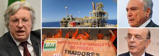 Doutor em Energia pelo MIT, professor da USP e ex-diretor da Petrobras, Ildo Sauer fez um longo discurso explicativo e crítico à mudança de regras na exploração do pré-sal pelo governo Temer e por José Serra ao site Nocaute; segundo ele, a nova regra "está abrindo nossas fronteiras, nossas entranhas, para que os grupos que não têm mais acesso ao petróleo em lugar nenhum do mundo tenham aqui. Em nome de migalhas para as elites políticas"; para ele, "o pré-sal poderia de fato significar a emancipação e a autonomia do povo brasileiro" e o "processo de subserviência [da Petrobras] a interesses internacionais precisa ser parado"; "É preciso que se tomem medidas judiciais, mas acima de tudo que a população vá às ruas para reivindicar a sua riqueza", defende; assista aos vídeos