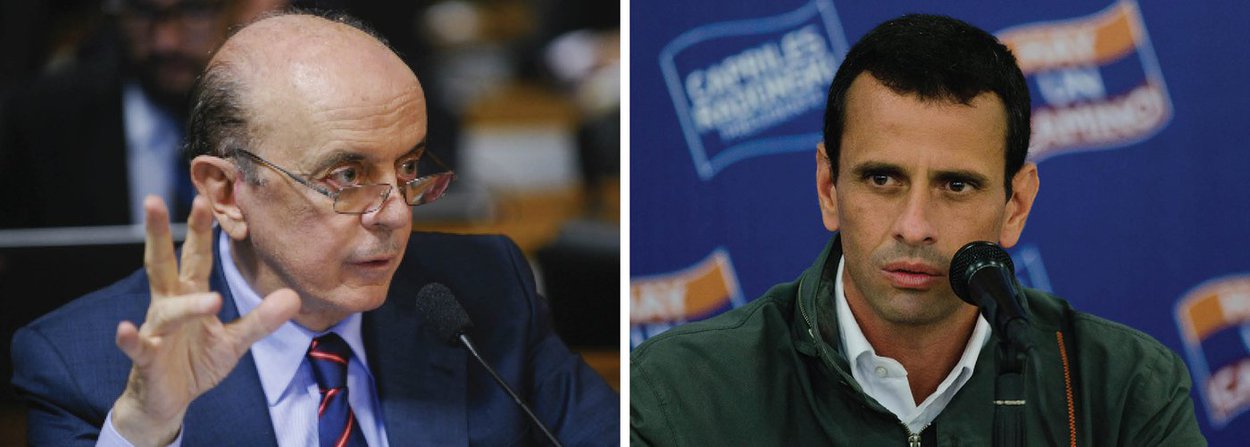 Governador do estado de Miranda e duas vezes candidato à presidência na Venezuela, Henrique Capriles deve se reunir ainda neste mês com o ministro das Relações Exteriores, José Serra, em Brasília, informa o colunista Lauro Jardim; nas últimas semanas, Capriles tem liderado protestos no país pela saída do presidente Nicolás Maduro antes do fim de seu mandato, em 2019