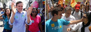 Candidato do PRB à Prefeitura do Rio, Marcelo Crivella, tem mais que o dobro das intenções de voto de Marcelo Freixo, do PSOL, segundo pesquisa Ibope divulgada nesta segunda-feira 10, a primeira que analisa o cenário do segundo turno; votos brancos e nulos são 21%, e 3% dos entrevistados disseram que não sabem em quem irão votar ou não responderam