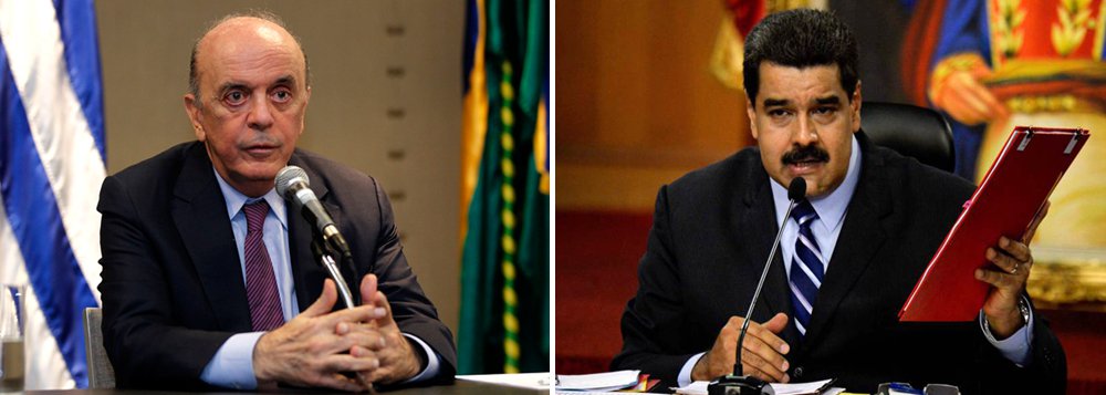 Governo de Nicolás Maduro rechaçou as afirmações de Brasil, Argentina e Paraguai, lideradas pelo chanceler interino, José Serra, de que não teria cumprido compromissos do protocolo de adesão do Mercosul e afirmou que país foi "insigne no processo de incorporação" ao bloco; os três países – denominados "Tríplice Aliança" pelo governo venezuelano – se posicionaram contrários à passagem da presidência do bloco a Caracas e usam o termo de adesão para tentar impedir que isso aconteça oficialmente