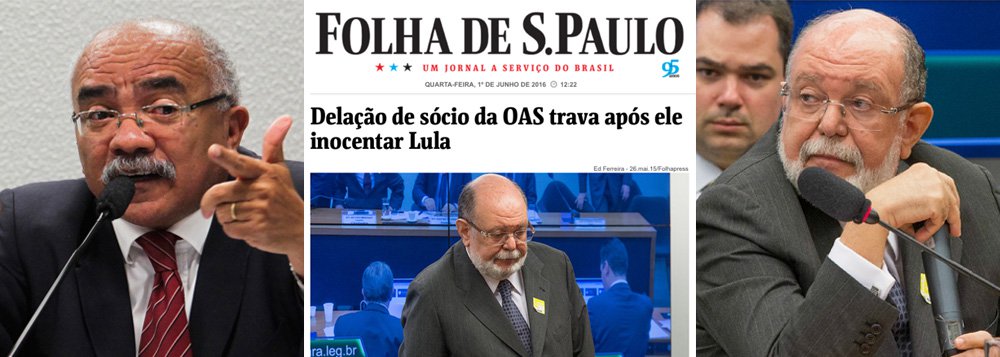 Após reportagem publicada pela Folha de S. Paulo, que aponta que a delação de Léo Pinheiro, sócio da OAS, está parada por ele não ter incriminado o ex-presidente Lula, o deputado Chico Vigilante (PT-DF) disse estar "claro que o depoimento feito pelo sócio da OAS não agradou aos procuradores"; "Eu espero que tanto o Conselho Nacional do Ministério Público quanto o Supremo Tribunal Federal se pronunciem e tomem providências com urgência contra esse ultraje", cobra o parlamentar