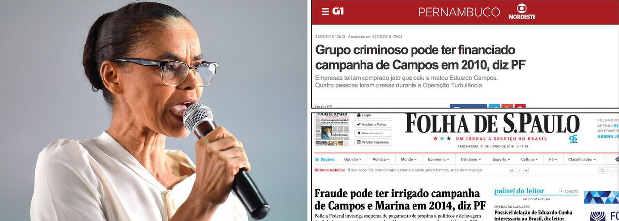 "Com dois anos de atraso, a tragédia do jatinho caído em Santos comprovou, agora para o grande público, que a história da 'nova política' serviu de mote para a aliança oportunista que ela formou com Eduardo Campos", afirma o jornalista Fernando Brito, do Tijolaço; "O infeliz desastre acabou por deixar em escombros a fantasia que construíam de que a ação de ambos era sempre pura, angelical, diferente da de todos os outros", completa