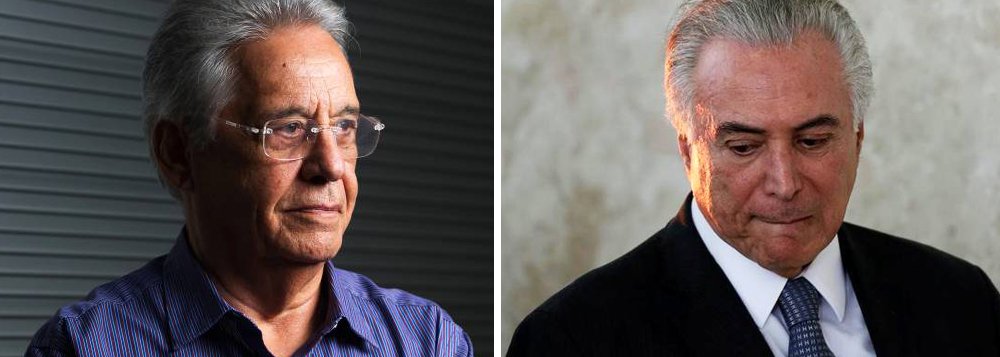 "Imagina-se o que deve ter sido o que se devorou neste banquete: a soberania nacional, a independência dos poderes, o espírito republicano e, num festim antropofágico dos 'macunaíma' brancos,  carnes, ossos e espirito do povo brasileiro", diz Fernando Brito, editor do Tijolaço, sobre o almoço de ontem entre FHC e Temer; "Você e eu somos uns idiotas: achamos que a maioria escolhia os caminhos do país. Ou nem tão idiotas, porque percebemos, como eles percebem, que a vontade popular foi outra, a que eles usurparam"