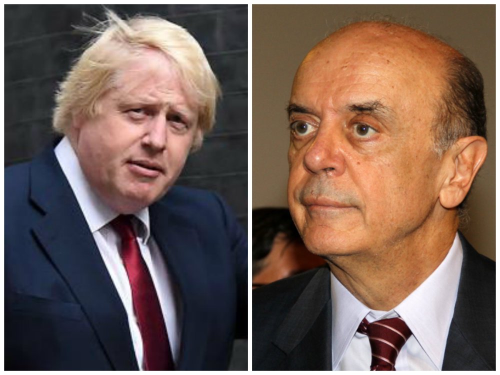 "Nossa ideia é abrir imediatamente uma negociação entre o Mercosul e o Reino Unido, que tem uma economia mais aberta e uma posição muito importante em relação ao investimento no Brasil, mas importa relativamente pouco do Brasil", disse o chanceler José Serra, em entrevista ao Financial Times; "Assim que o novo ministro das Relações Exteriores [Johnson] tomar posse, farei contato com ele para reforçar as iniciativas existentes e explorar como fazê-las progredir sob os auspícios do Mercosul"