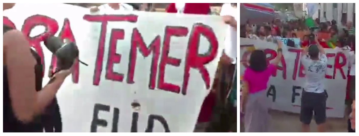 Durante a Feira Literária Internacional de Paraty, a badalada FLIP, o movimento Ocupa Paraty reuniu cerca de 500 pessoas em uma manifestação contra o vice-presidente em exercício Michel Temer e o afastamento ilegítimo da presidenta Dilma; entre palavras de ordem pelo fim da Polícia Militar e contra a Rede Globo, os cartazes exibidos mostravam apoio também às lutas indígena, feminista, e LGBT, entre outras; assista ao vídeo dos Jornalistas Livres