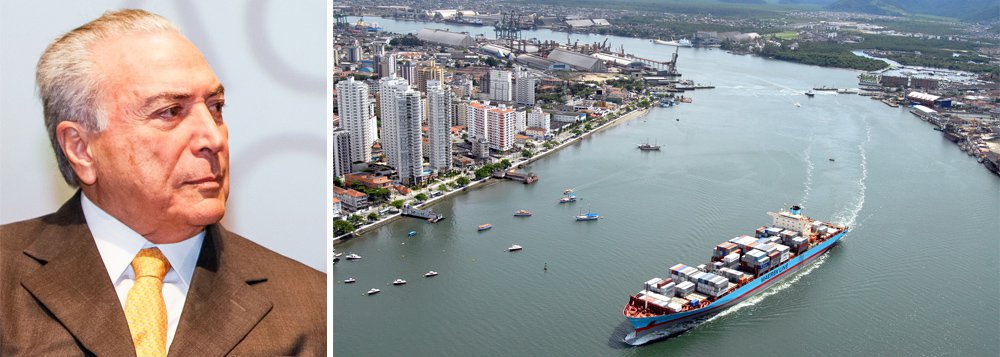 Em nova campanha de crowdfunding do Diário do Centro do Mundo, o jornalista Marcelo Auler resgata que o presidente interino Michel Temer deixou sem resposta três convites da Polícia Federal para esclarecer acusações de ter recebido propina de empresas que atuavam no Porto de Santos; segundo a PF, Temer ficava com 50% da 'caixinha' que as empresas pagavam ao ex-presidente da Companhia Docas do Estado de São Paulo (CODESP), Marcelo de Azeredo, indicado por Temer; negócio teria rendido R$ 2.726.750,00, mas as investigações se encerraram sem que Temer fosse investigado