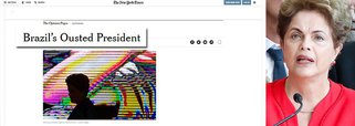 Editorial desta quinta-feira 1º do The New York Times, um dos jornais mais influentes do mundo, é dedicado ao processo de impeachment de Dilma Rousseff; "Será uma vergonha se a História mostrar que ela estava certa", diz o texto, que lembra que muitos senadores que votaram 'sim' pelo afastamento são alvos de investigação; o NYT também relembra os avanços no País com o PT no poder, mas destaca erros de Dilma, como a nomeação de Lula para a Casa Civil; sobre Michel Temer, diz que ele não deve se colocar entre as investigações da Lava Jato, rejeitando "iniciativas do legislativo com o objetivo de minar o trabalho dos promotores"; e o aconselha a respeitar a plataforma aprovada pelos brasileiros no pleito de 2014, tomando cuidado com cortes em programas sociais